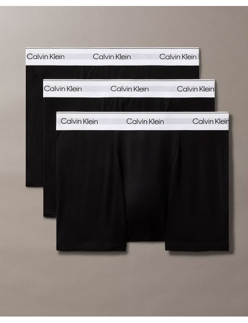 Ck - boxer aderenti taglio relaxed in confezione da 3 - icon cotton stretch lv00nb4286-ub1