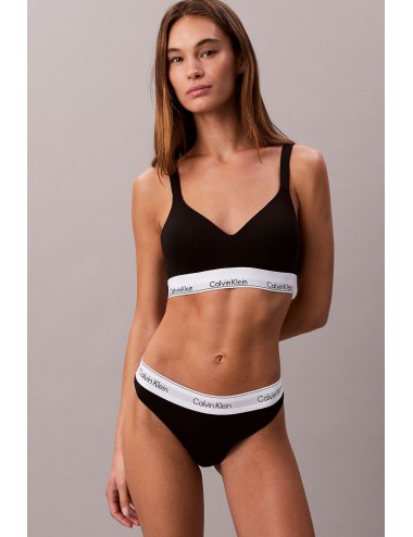 Ck - perizoma - icon cotton modal lv00qf8518 ub1 nero