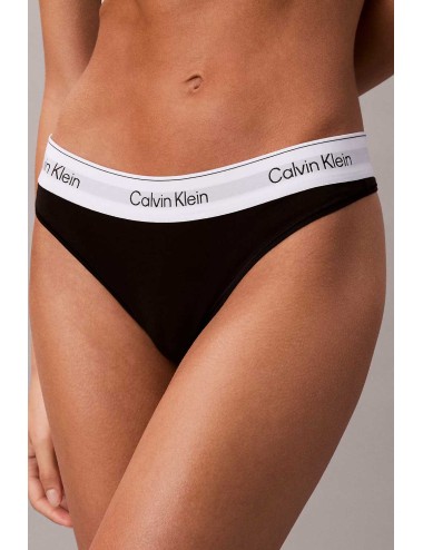 Ck - perizoma - icon cotton modal lv00qf8518 ub1 nero