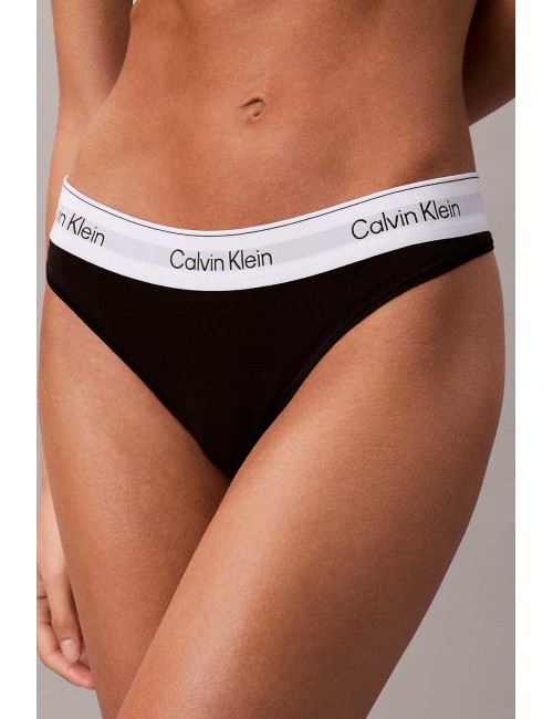 Ck - perizoma - icon cotton modal lv00qf8518 ub1 nero