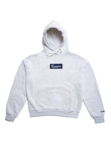 Fasangeles - felpa con cappuccio tuta basic logo fa25bh01 grigio melange