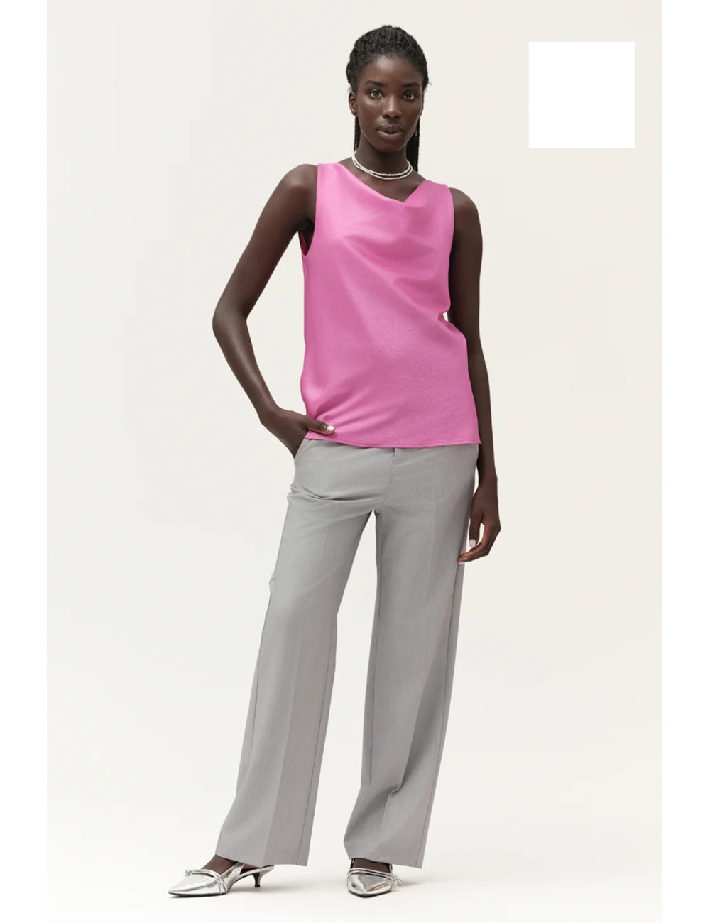 Pantapalazzo in frescolana ww30536 bianco