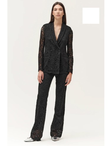 Giacca doppiopetto in pizzo ww30545 sabbia +++