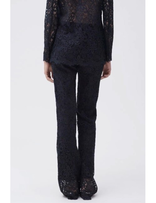 Pantaloni in pizzo  ww30546 sabbia