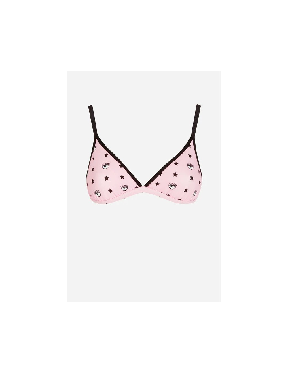 Chiaraferragni - reggiseno triangolo eye star all-over 4624 3226 1242 rosa