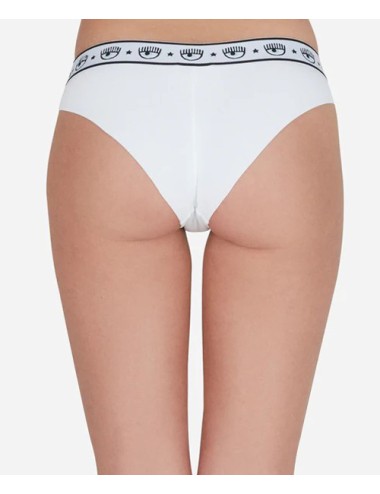 Chiaraferragni - slip brasiliano bipack logomania 4704 3224 0001 bianco