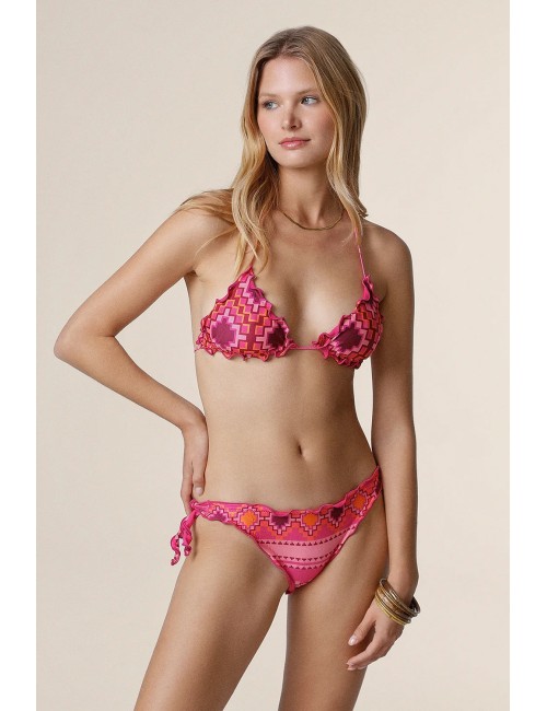 Mefui - bikini triangolo con slip regolabile fantasia mf25-1500x30