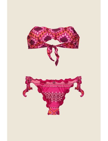 Mefui - bikini fascia con slip regolabile fantasia mf25-1501x30