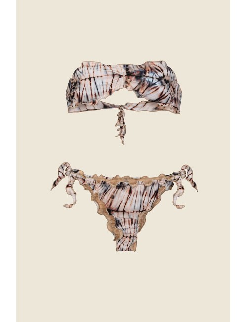 Mefui - bikini fascia con slip regolabile fantasia mf25-1501x15