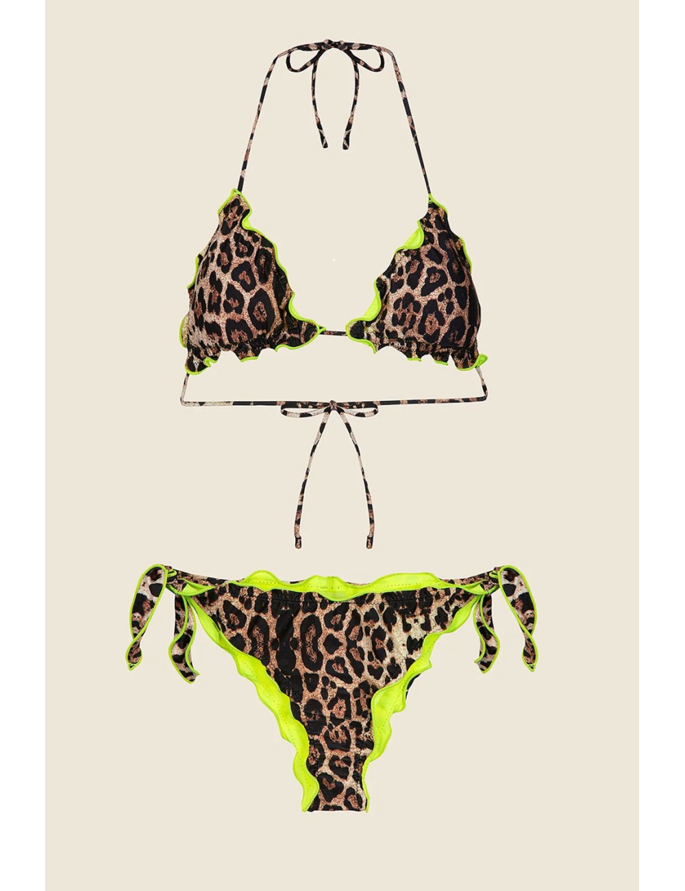 Effek - bikini triangolo con slip regolabile fantasia fk25-0520x24