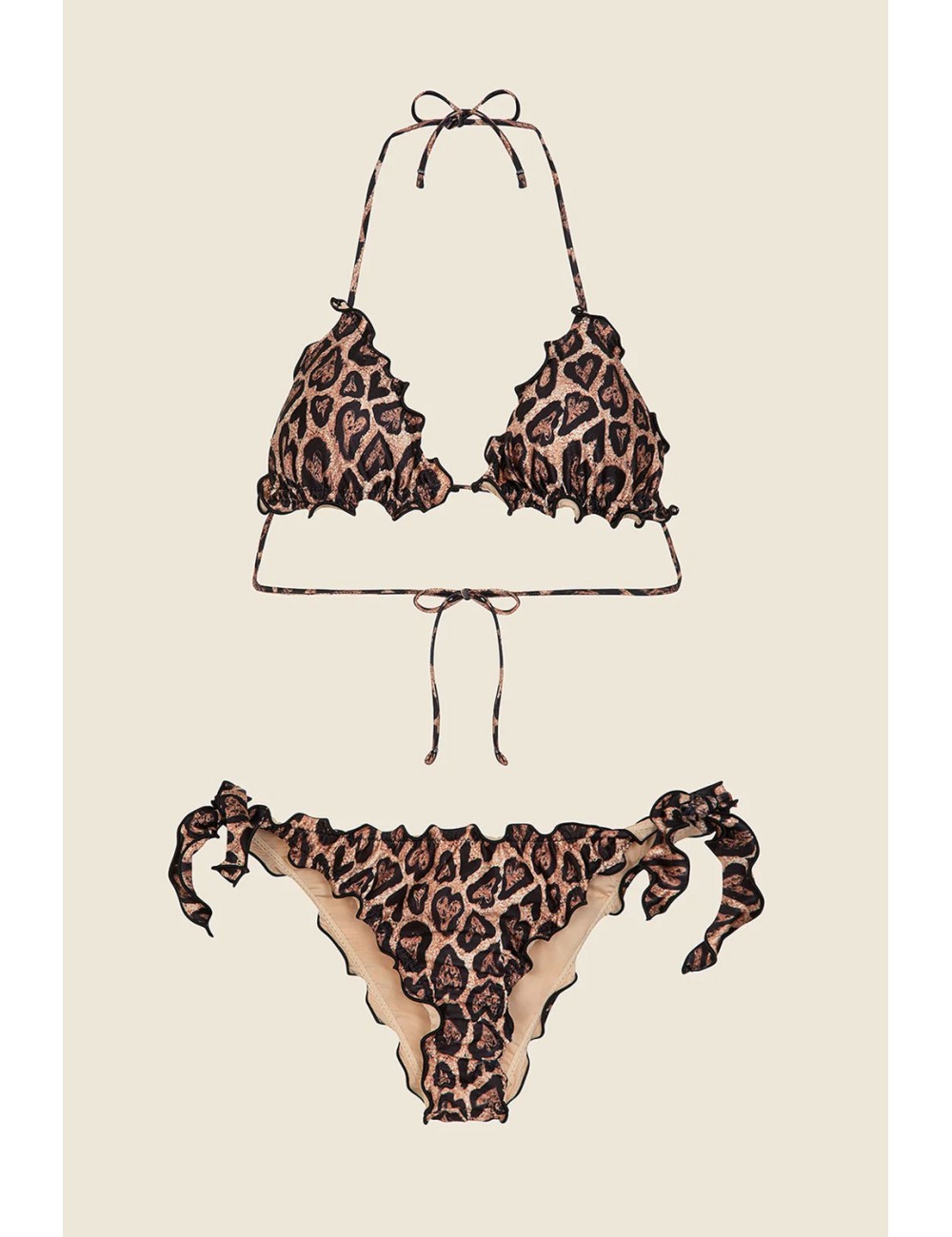 Effek - bikini triangolo con slip regolabile fantasia fk25-2208x14