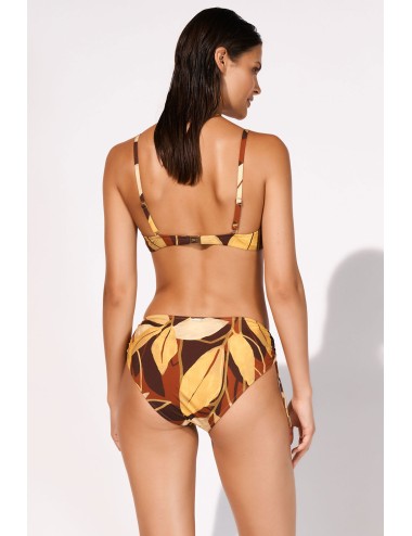 Bikini con top deep botanic copper e slip alto regolabile 5520+800 611 343 +++
