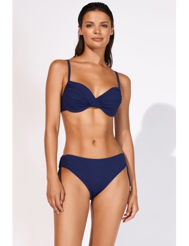 Bikini con top tinta unita e slip fisso alto 5520+368 504 040 +++