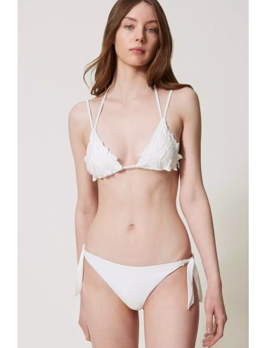 Bikini triangolo e slip brasiliano 251lmmv22 00632 bianco sugar +++