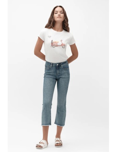 Pinocchietto jeans marzia – bootcut sfrangiato ww30205