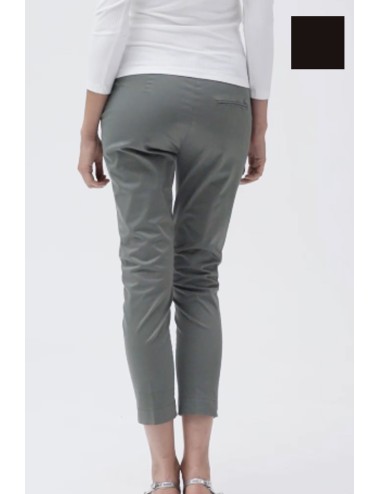 Aurora pantalone con spacchetto rasatello ww30500 nero