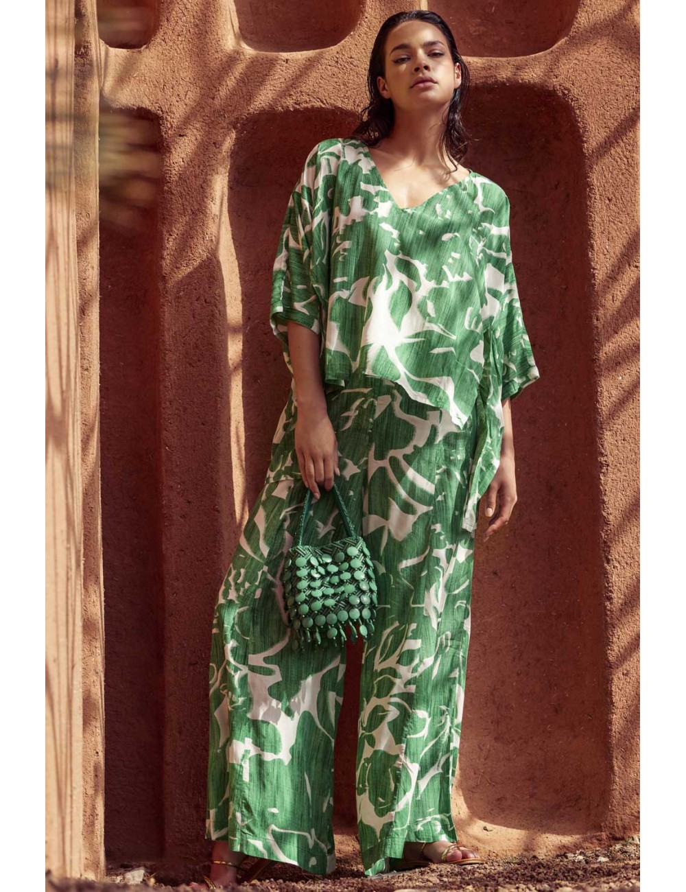 Iconique - pantalone palazzo ic25-106