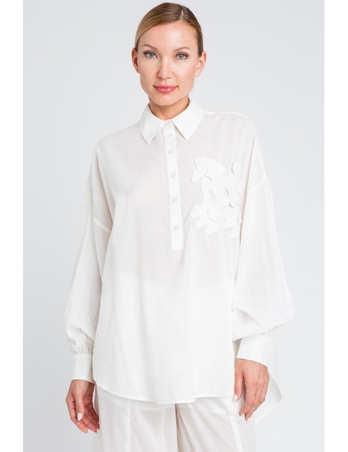 Camicia m/l pizzo 251lm2pbb 00632 +++