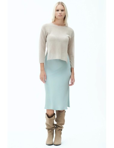 Girocollo microrete fd160 beige