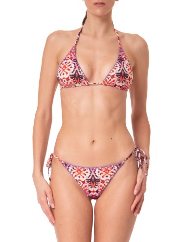 Bikini triangolo melissa ikat red 001
