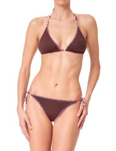 Bikini triangolo melissa ikat red 001