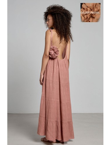 Christianzen - abito lungo mirabella desert brown