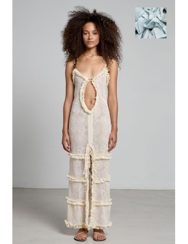 Christianzen - abito lungo brook ice blue