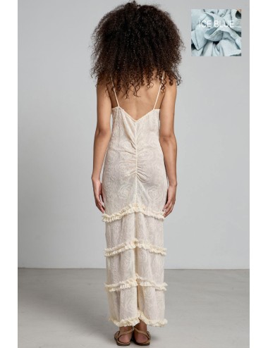 Christianzen - abito lungo brook ice blue