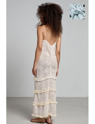 Christianzen - abito lungo brook ice blue