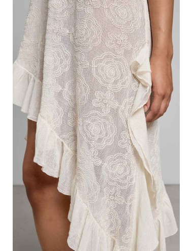 Christianzen - abito asimmetrico tara off white +++