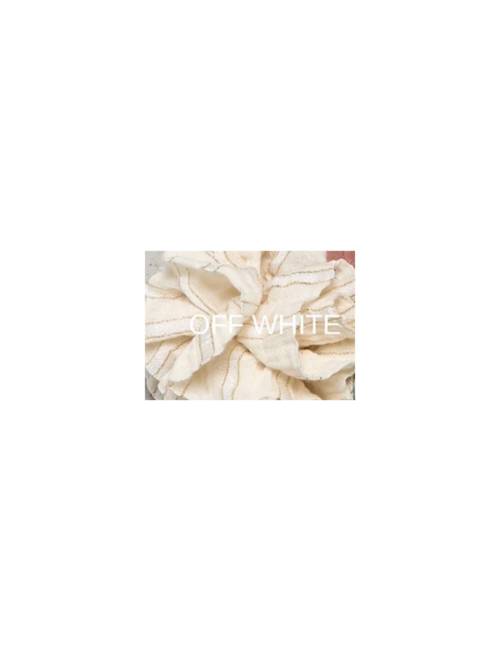 Christianzen - flower lurex decorative off white
