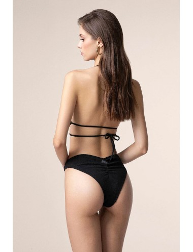 Mefui - bikini triangolo con slip fisso colore nero mf25-0500bk