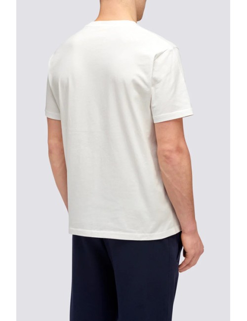 T-shirt stampa sundek island m613tejr900 03900 bianca