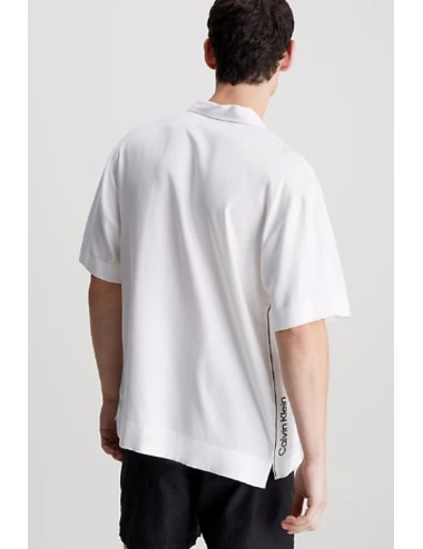 Camicia da spiaggia - ck meta legacy km0km00965-ycd white