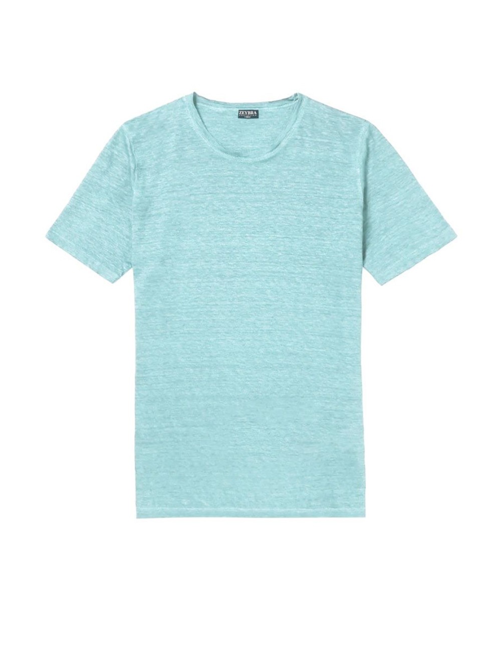 T-shirt in lino aut001 acqua