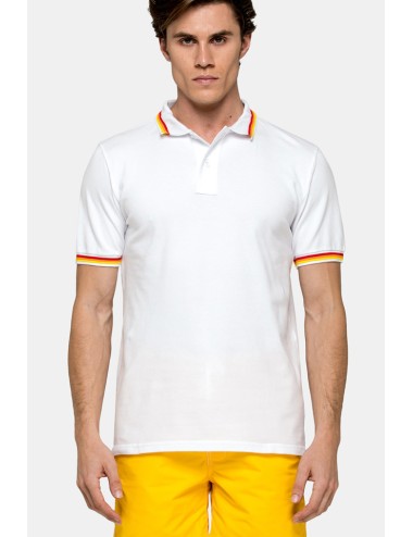 Polo brice in piquet m779plj6500 bianco