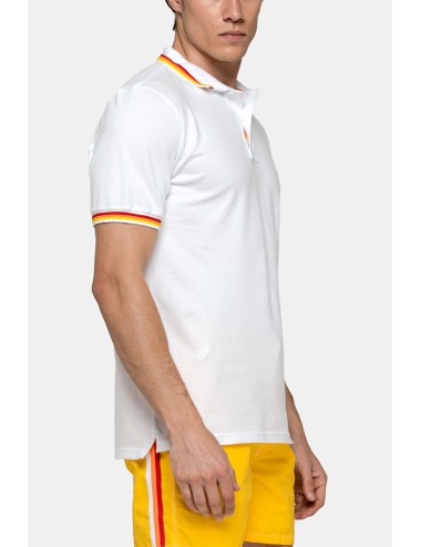 Polo brice in piquet m779plj6500 bianco