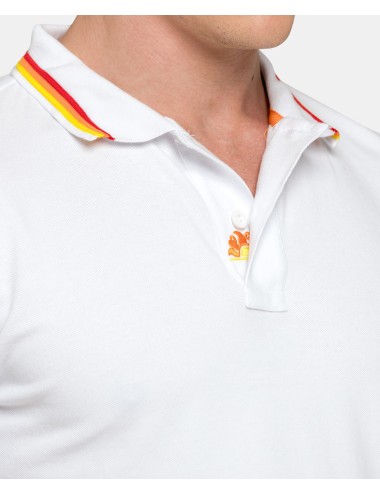 Polo brice in piquet m779plj6500 bianco