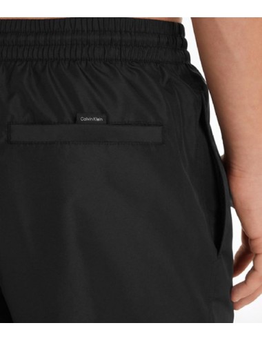 Pantaloncini da bagno con cordoncino medio - core solids km0km00812-beh black