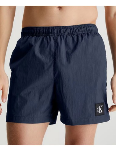 Pantaloncini da bagno con cordoncino medio - ck nylon km0km00819-dca navy iris