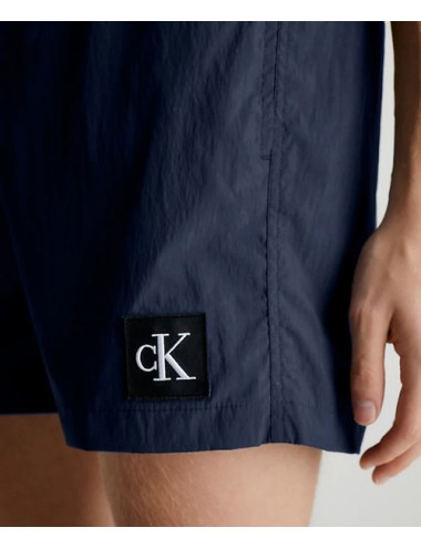 Pantaloncini da bagno con cordoncino medio - ck nylon km0km00819-dca navy iris
