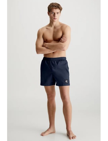 Pantaloncini da bagno con cordoncino medio - ck nylon km0km00819-dca navy iris