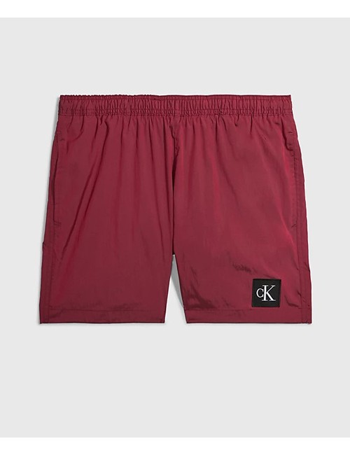 Pantaloncini da bagno con cordoncino medio - ck nylon km0km00819-gnk sienna brown