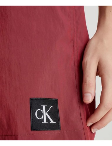 Pantaloncini da bagno con cordoncino medio - ck nylon km0km00819-gnk sienna brown