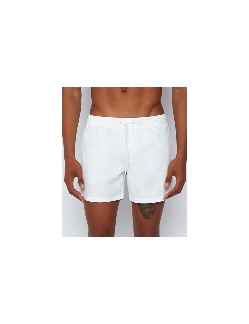 Sundek - boxer corto vita elastica repreve m504bdrt100 03902 off white