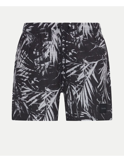 Pantaloncini da bagno con cordoncino medio - ck print km0km01005-0gu