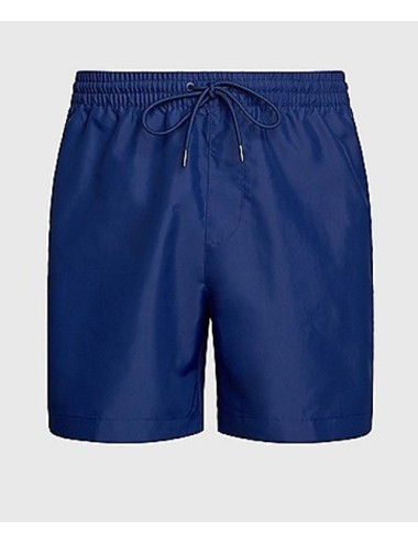 Pantaloncini da bagno con cordoncino medio - logo tape km0km00955-c7e navy