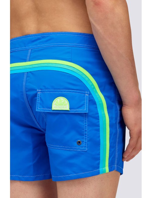 Costume da bagno corto vita fissa iconic taffeta m502bdta100 a2201 over sky