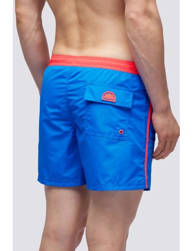 Costume corto vita elastica con logo a contrasto m732bdta100 a2201 over sky