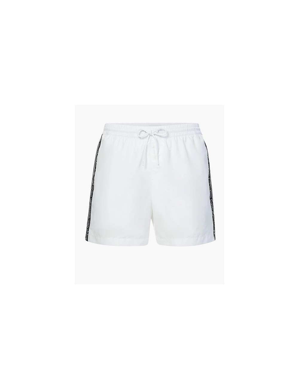 Ck - boxer mare medio logo tape km0km00741-ycd bianco